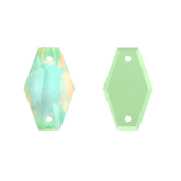 Light Azore AM Hexagon Shape High Quality Glass Sew-on Rhinestones WholesaleRhinestone